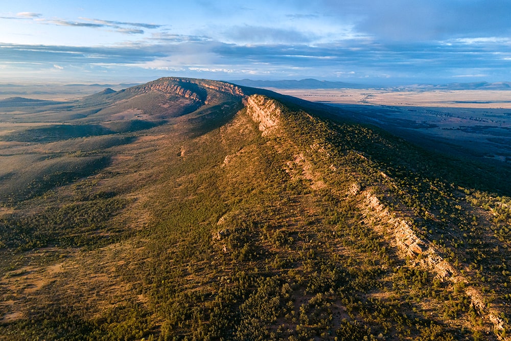 Jarvis Hill Lookout South Australia Sunrise Aerial View